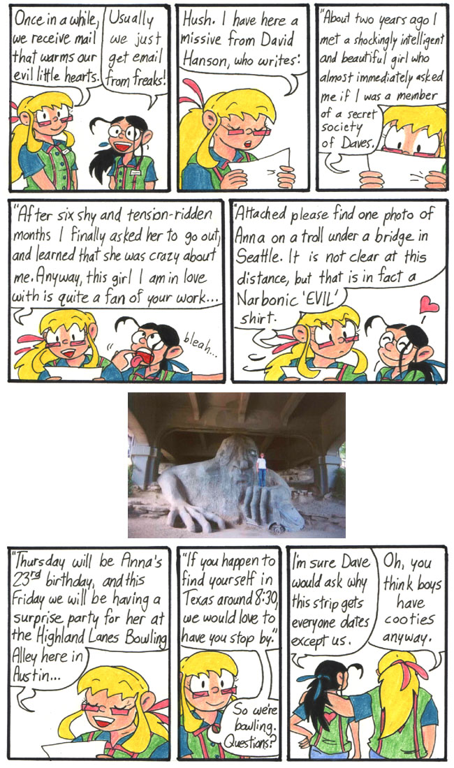 This strip is dedicated to Anna and David.