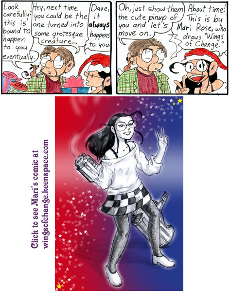 This strip is dedicated to Allan Ecker, Mari Rose, Derek Kirk, and Jason Furness.